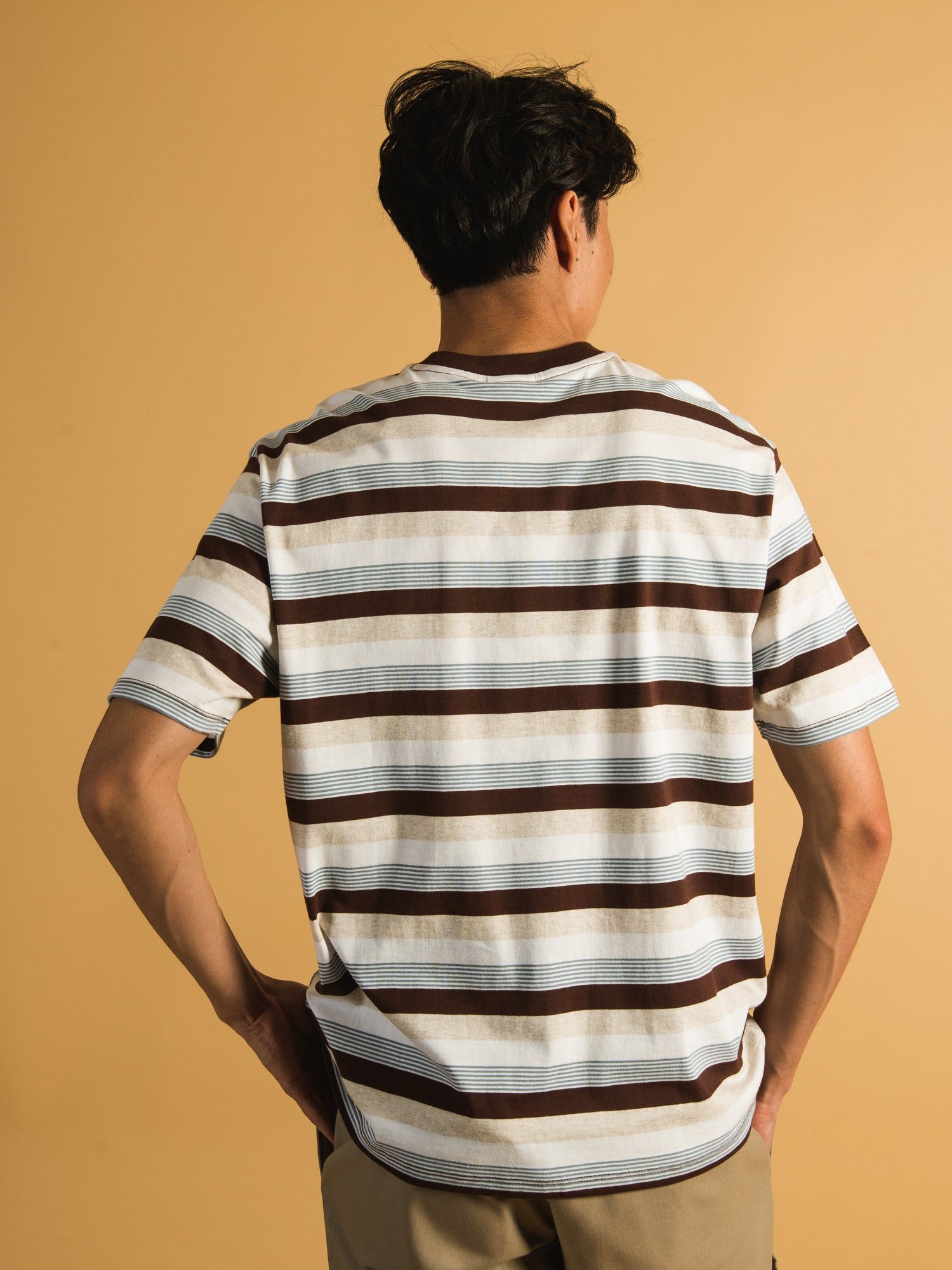 GUESS ORIGINAL COLE HEATHER STRIPE T-SHIRT sold by Boathouse product image thumbnail 2