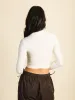 HARLOW SEAMLESS LONG SLEEVE MOCKNECK - CREAM - CLEARANCE sold by Boathouse