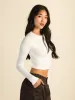 HARLOW SEAMLESS LONG SLEEVE MOCKNECK - CREAM - CLEARANCE sold by Boathouse