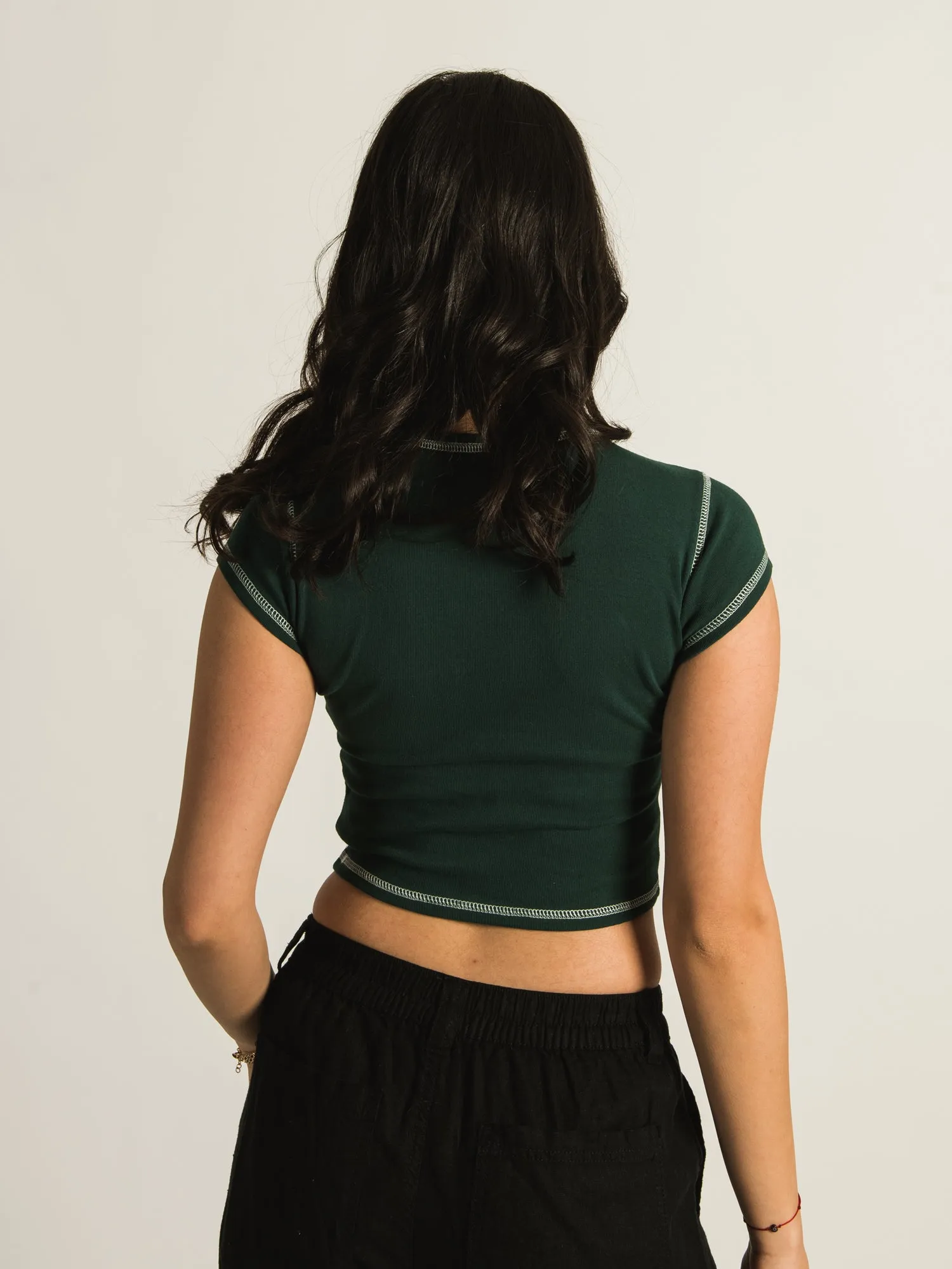 HARLOW CONTRAST STITCH TEE - CLEARANCE sold by Boathouse product image thumbnail 3