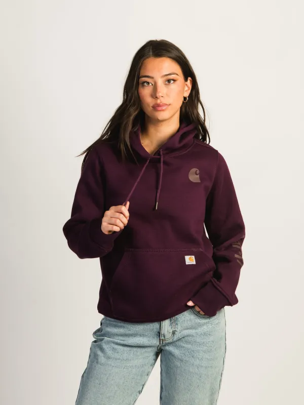 CARHARTT LOGO SLEEVE PULLOVER HOODIE sold by Boathouse