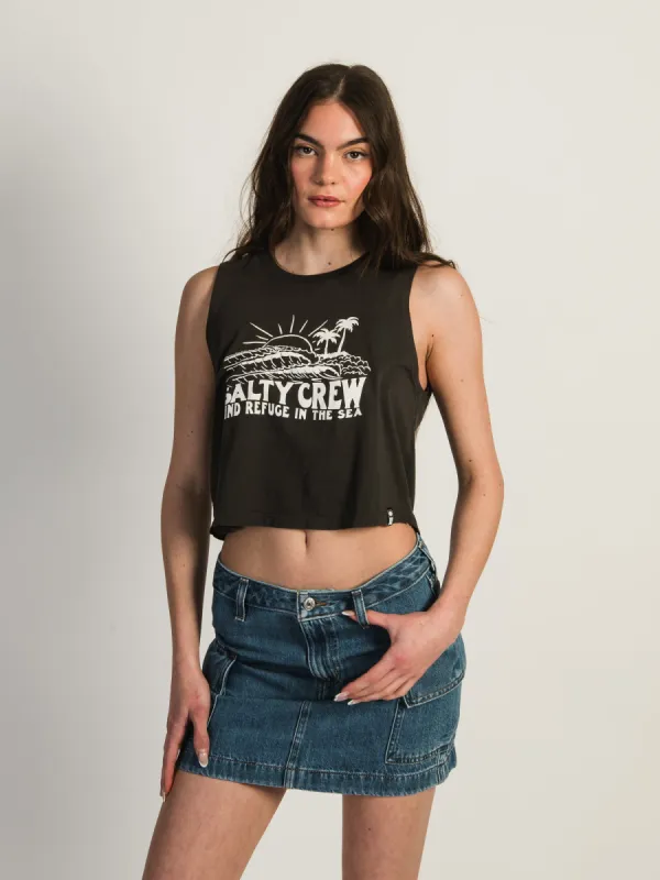 SALTY CREW SHORE BREAK CROPPED TANK TOP sold by Boathouse