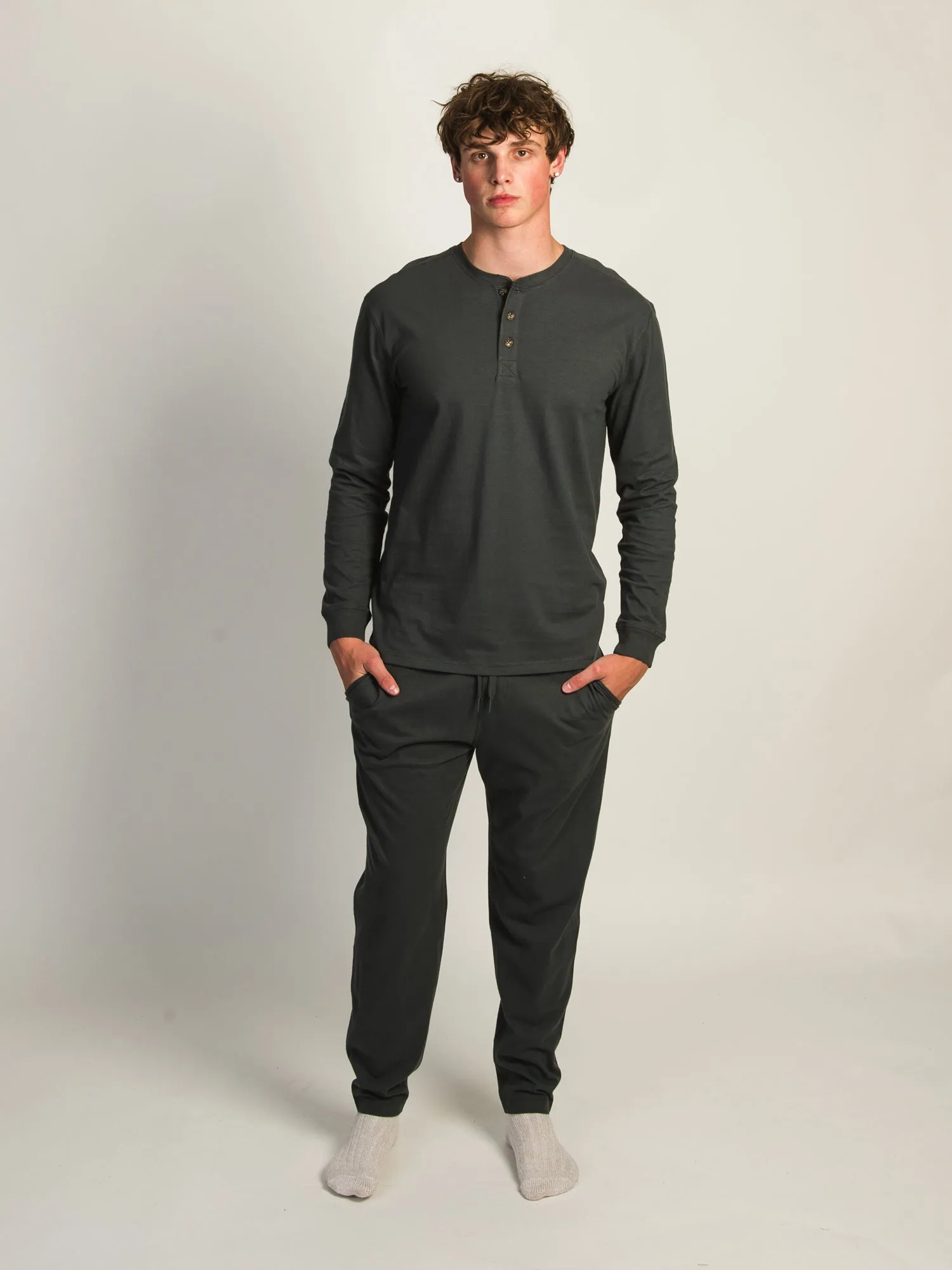 KOLBY SUEDED LOUNGE PANT - ASH sold by Boathouse product image thumbnail 2
