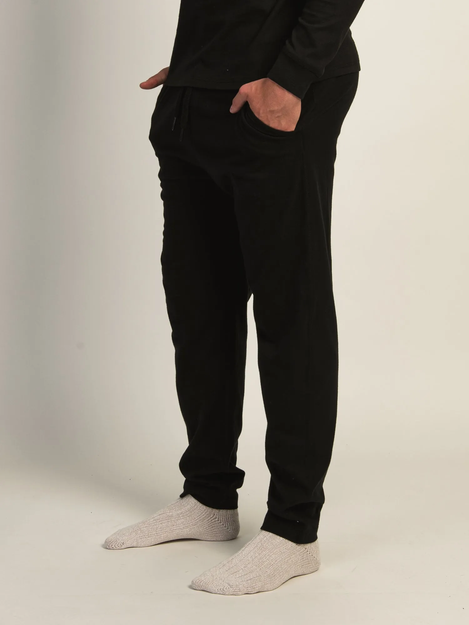 KOLBY SUEDED LOUNGE PANT - BLACK sold by Boathouse product image thumbnail 3