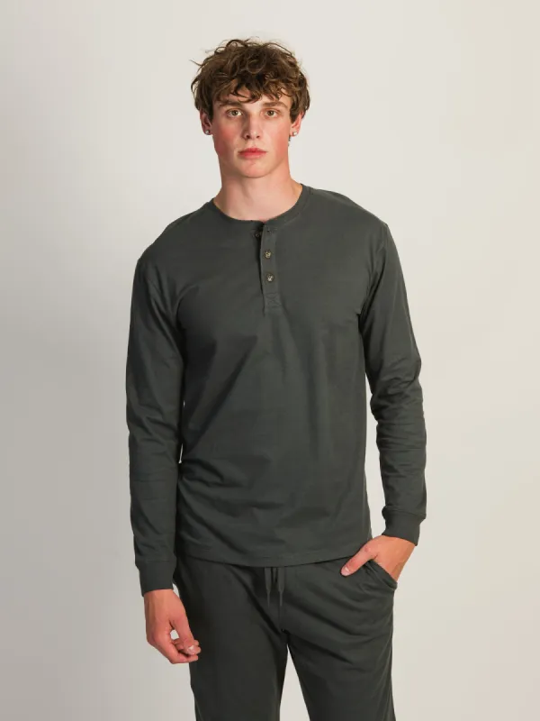 KOLBY SUEDED HENLEY - ASH sold by Boathouse