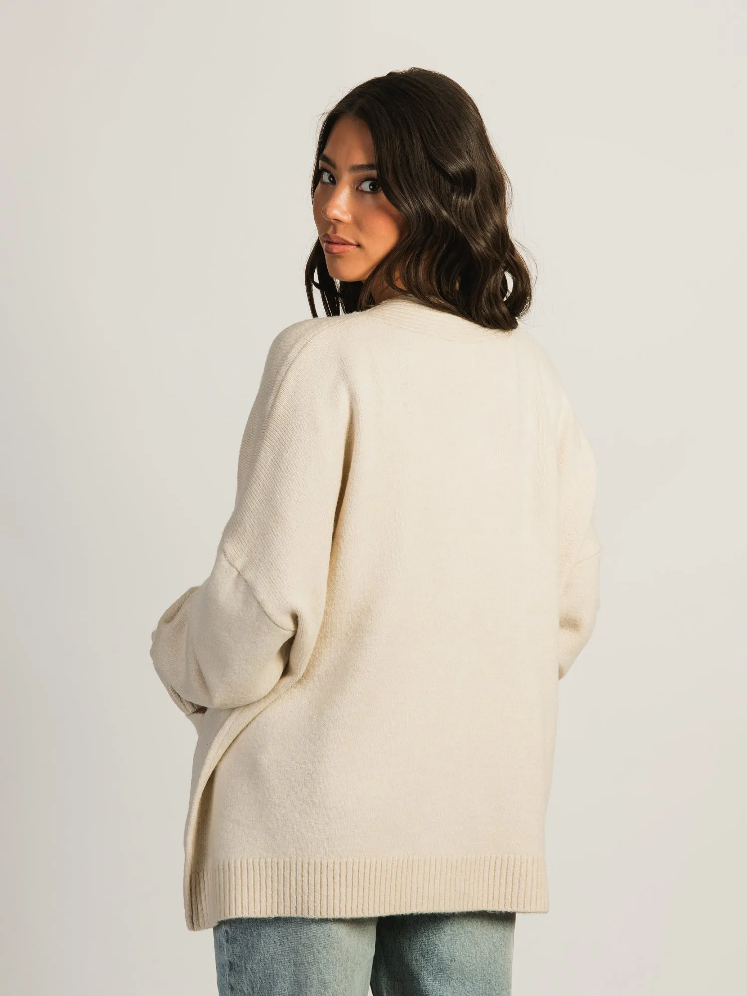 HARLOW HEATHER CARDIGAN - OATMEAL sold by Boathouse product image thumbnail 3
