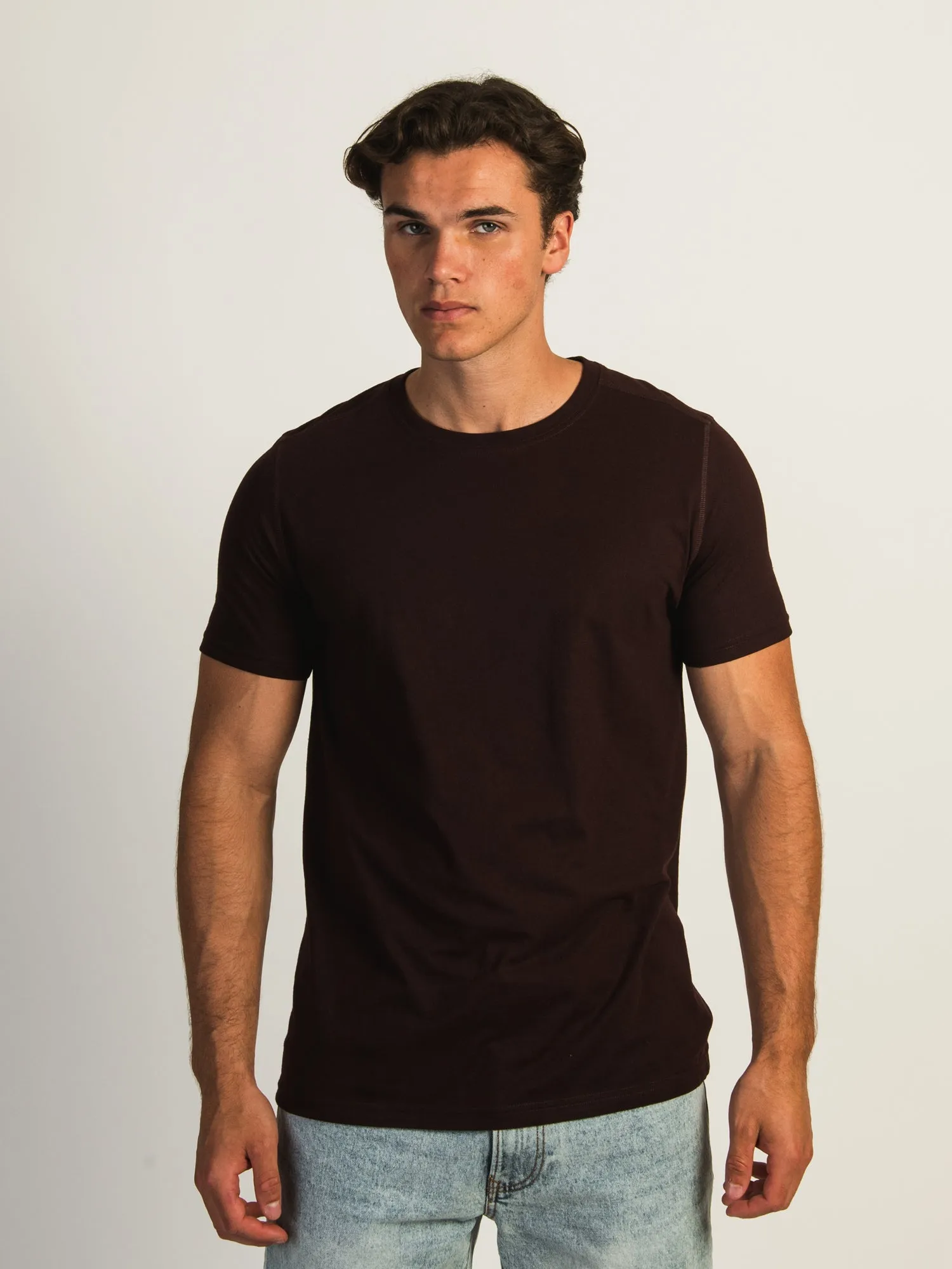 VICTOR CREWNECK TEE - PLUM sold by Boathouse