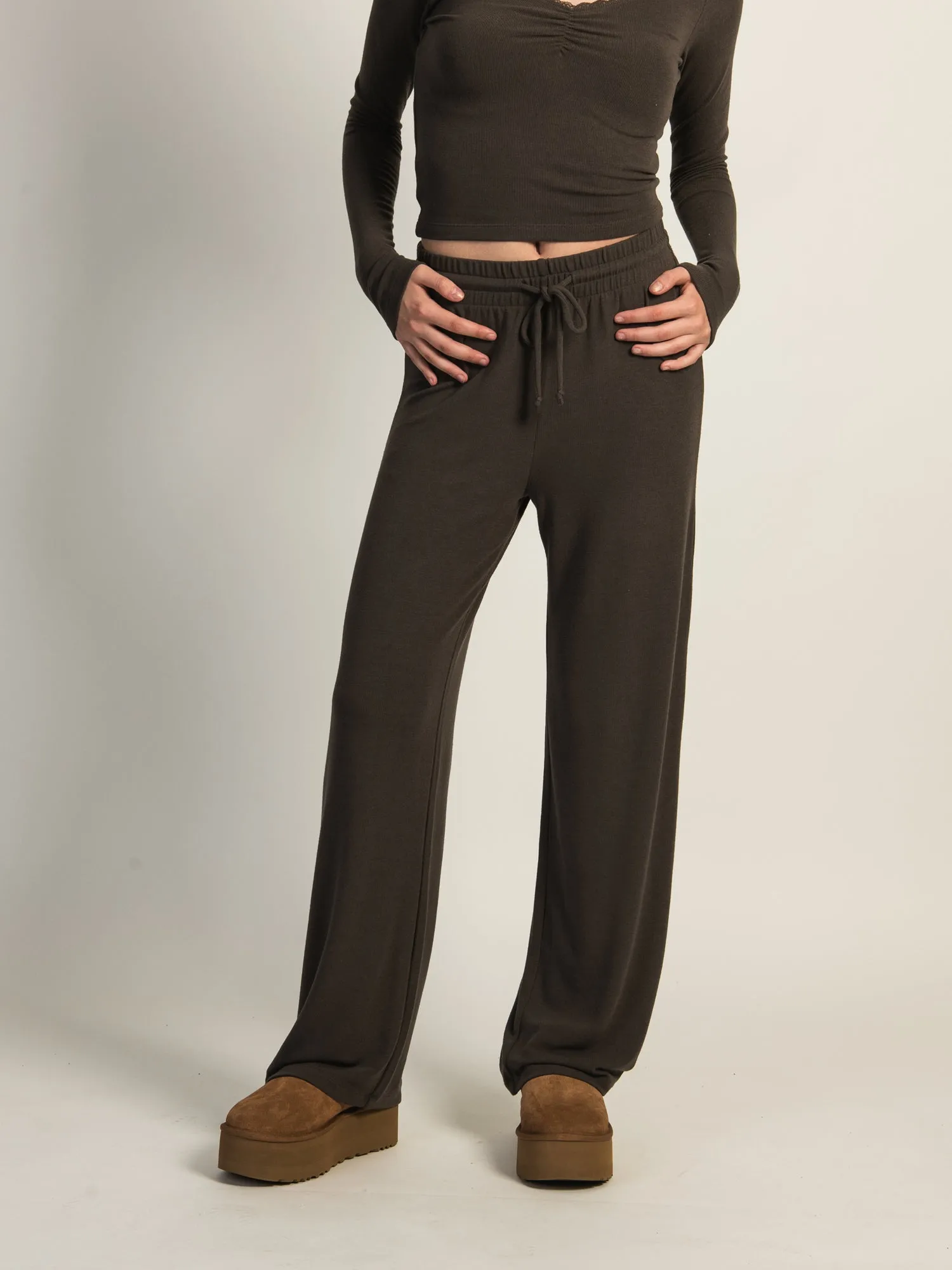 HARLOW MOLLY LOUNGE PANT - CHARCOAL sold by Boathouse