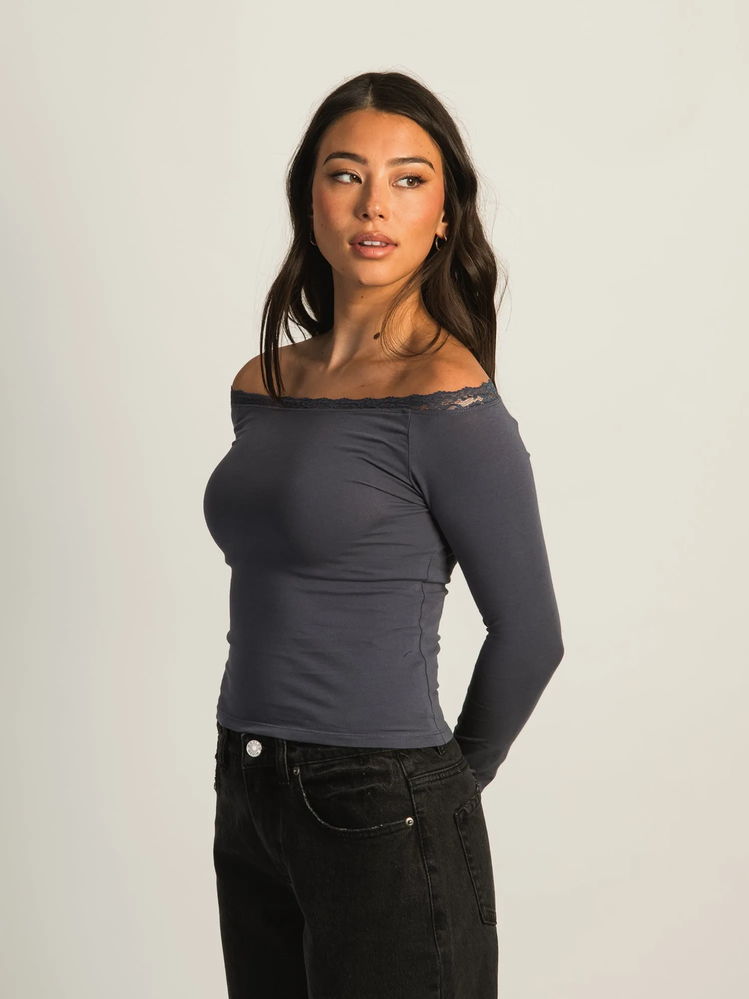 HARLOW SCARLETT LONG SLEEVE - NAVY sold by Boathouse product image thumbnail 2