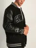 CROOKS & CASTLES VARSITY JACKET - BLACK sold by Boathouse