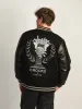 CROOKS & CASTLES VARSITY JACKET - BLACK sold by Boathouse