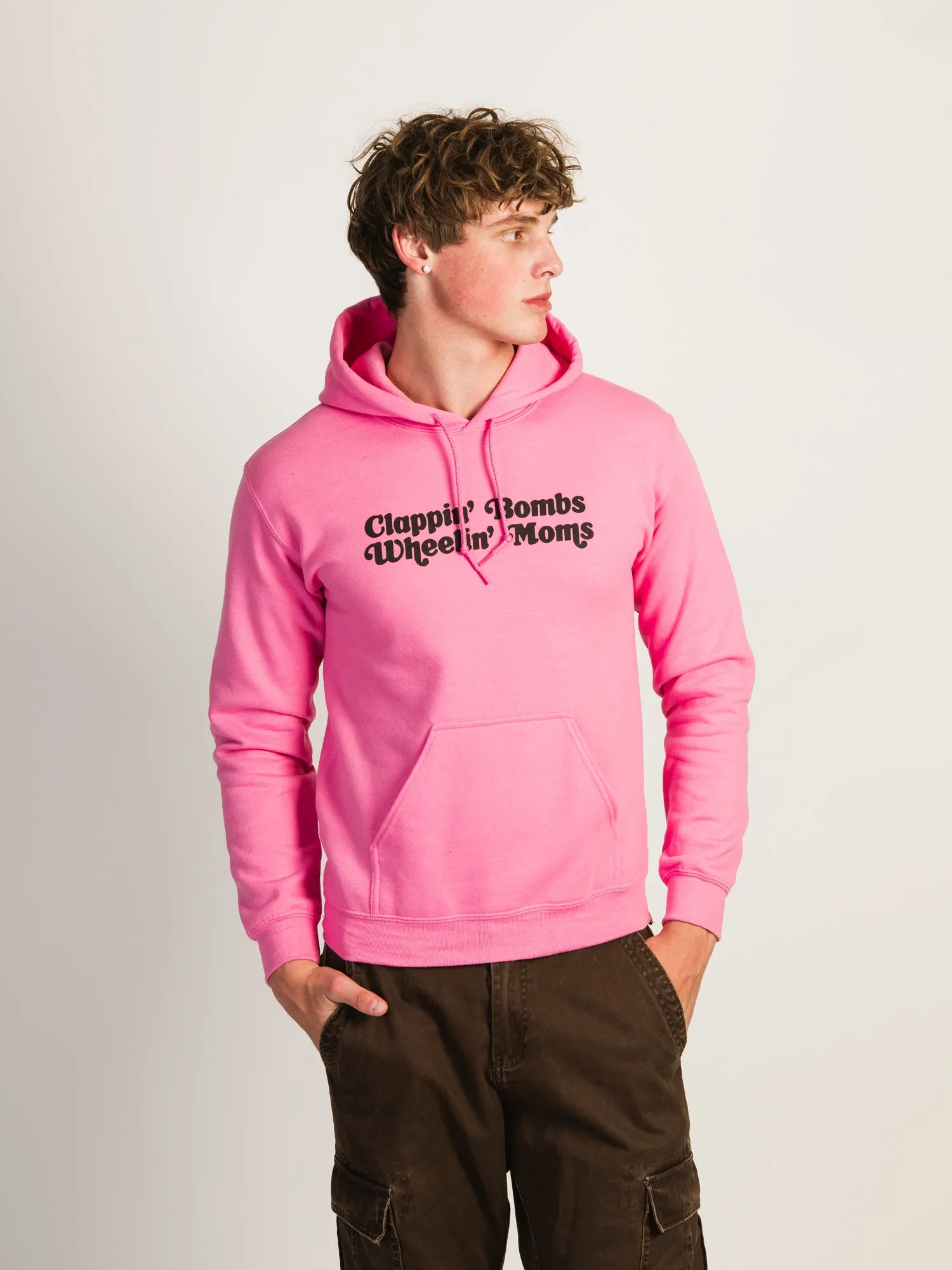 HOCKEY BENDERS CLAPPIN BOMBS WHEELIN MOMS HOODIE sold by Boathouse