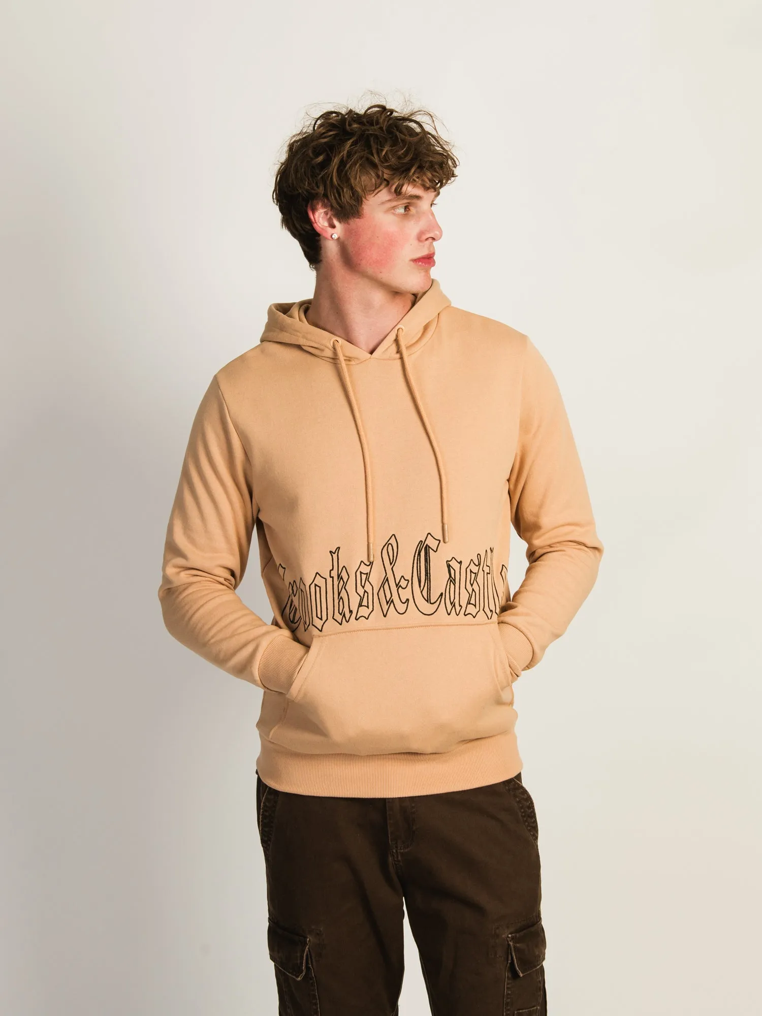 CROOKS & CASTLES GOTHIC EMBROIDERED PULLOVER HOODIE sold by Boathouse