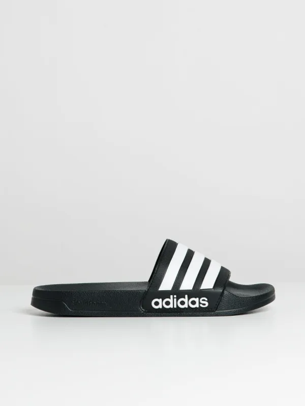 MENS ADIDAS ADILETTE SHOWER SLIDES - CORE BLACK/CLOUD WHITE sold by Boathouse