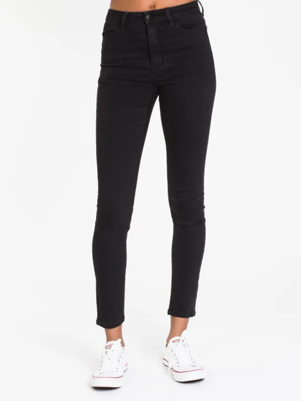 WOMENS HI-RISE SKINNY DENIM - BLACK - CLEARANCE sold by Boathouse