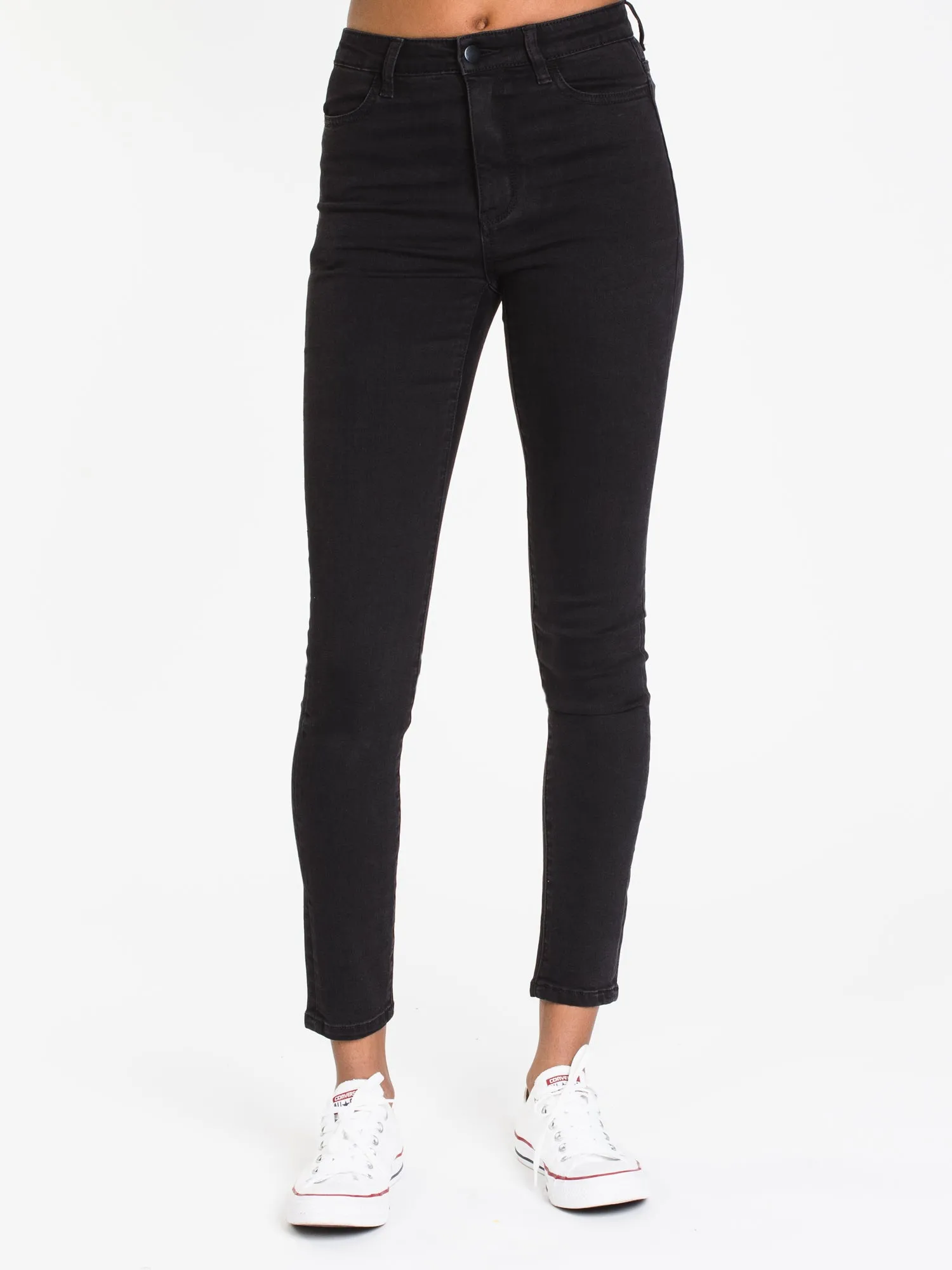 WOMENS HI-RISE SKINNY DENIM - BLACK - CLEARANCE sold by Boathouse