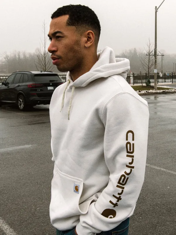 CARHARTT LOOSE FIT MIDWEIGHT LOGO SLEEVE HOODIE sold by Boathouse