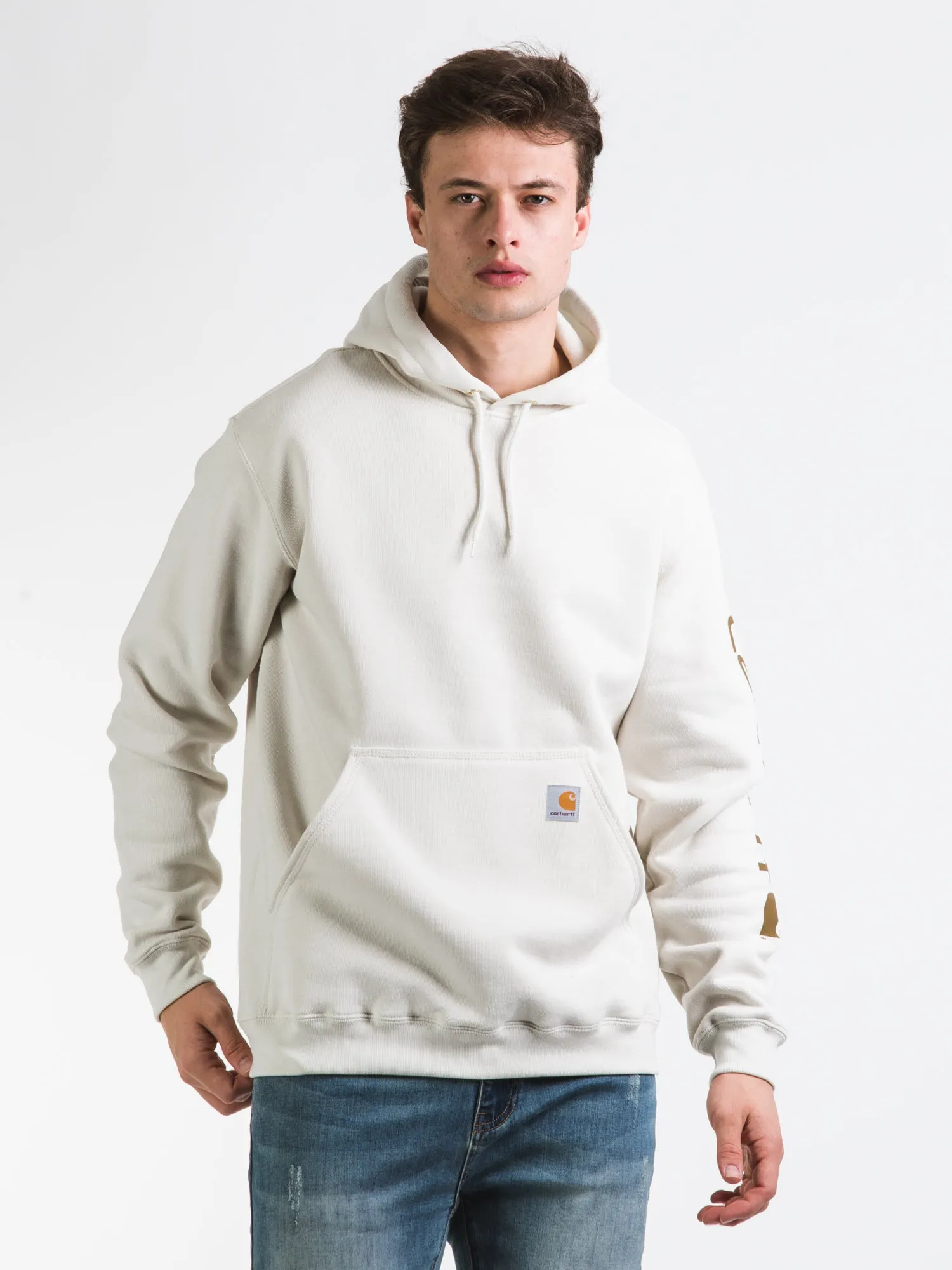 CARHARTT LOOSE FIT MIDWEIGHT LOGO SLEEVE HOODIE sold by Boathouse product image thumbnail 2