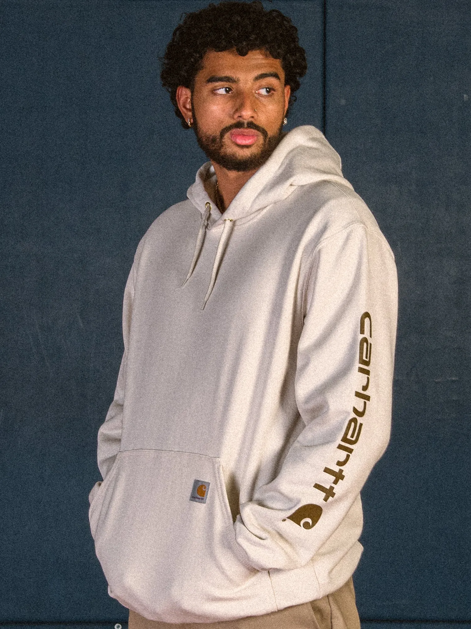 CARHARTT LOOSE FIT MIDWEIGHT LOGO SLEEVE HOODIE sold by Boathouse product image thumbnail 5