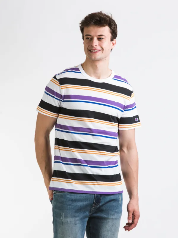 CHAMPION CLASSIC ALL OVER PRINT STRIPE T-SHIRT - CLEARANCE made by Champion