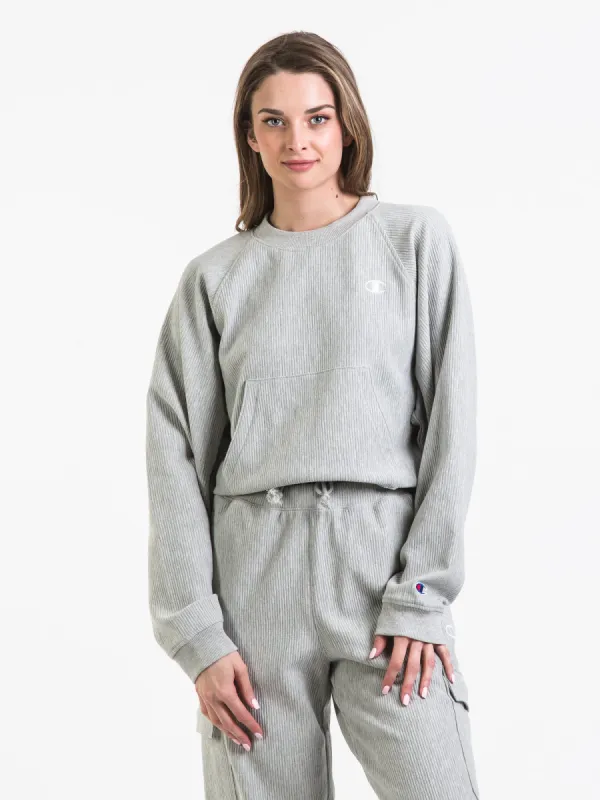 CHAMPION RIB CINCH-BOTTOM CREW - CLEARANCE made by Champion