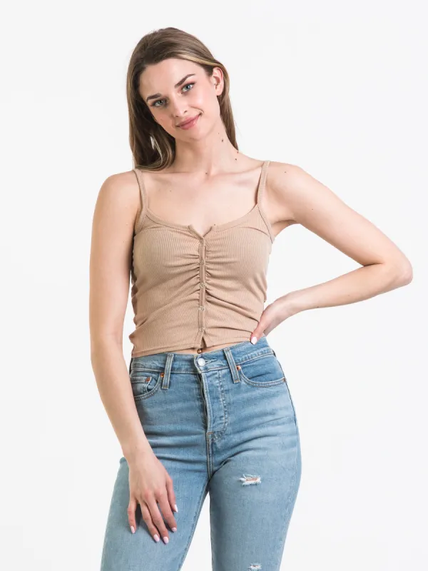 HARLOW SHIRRED RIB TANK - CLEARANCE sold by Boathouse