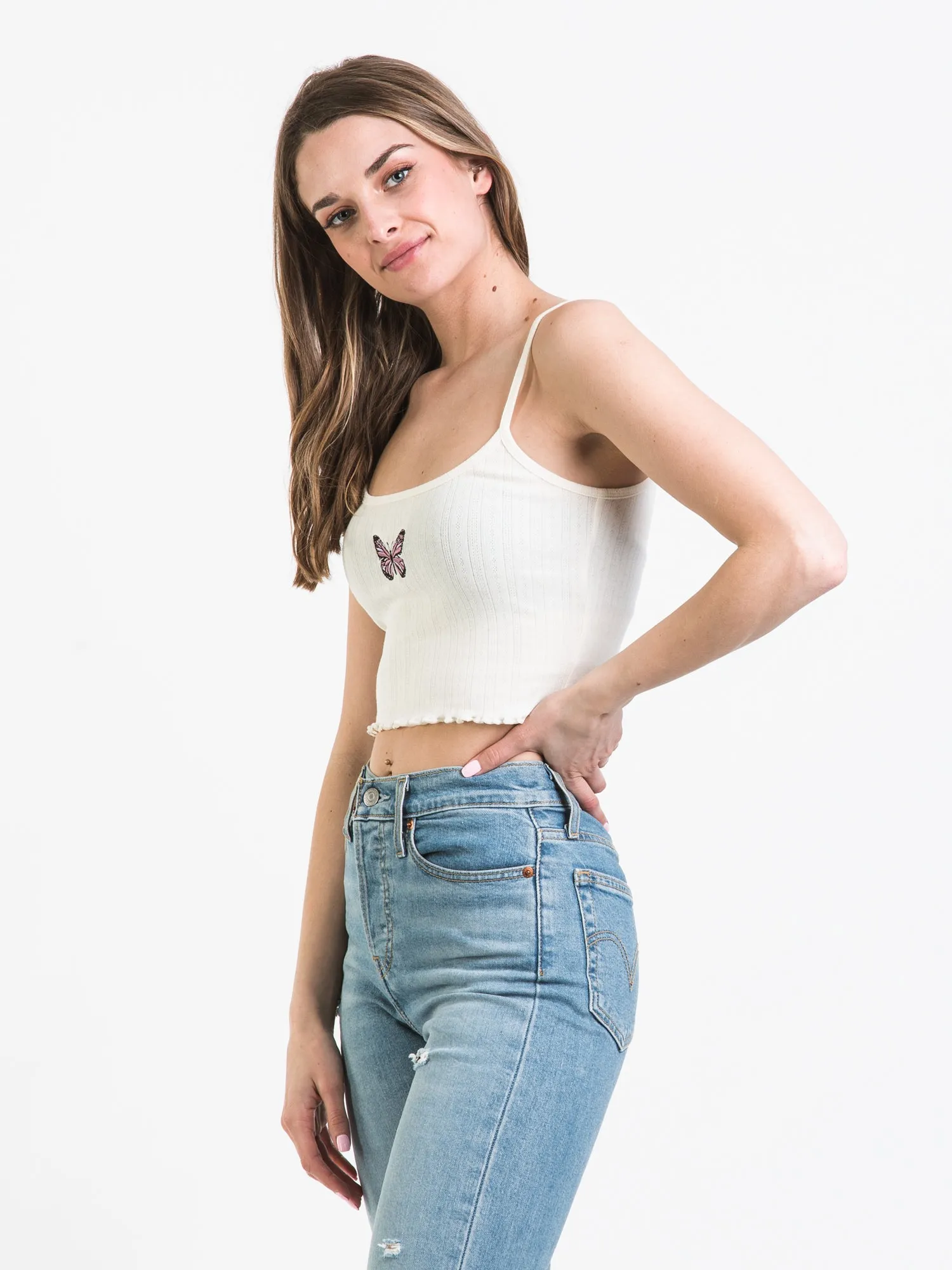 HARLOW KIKI EMBROIDERED TANK - CLEARANCE sold by Boathouse product image thumbnail 3