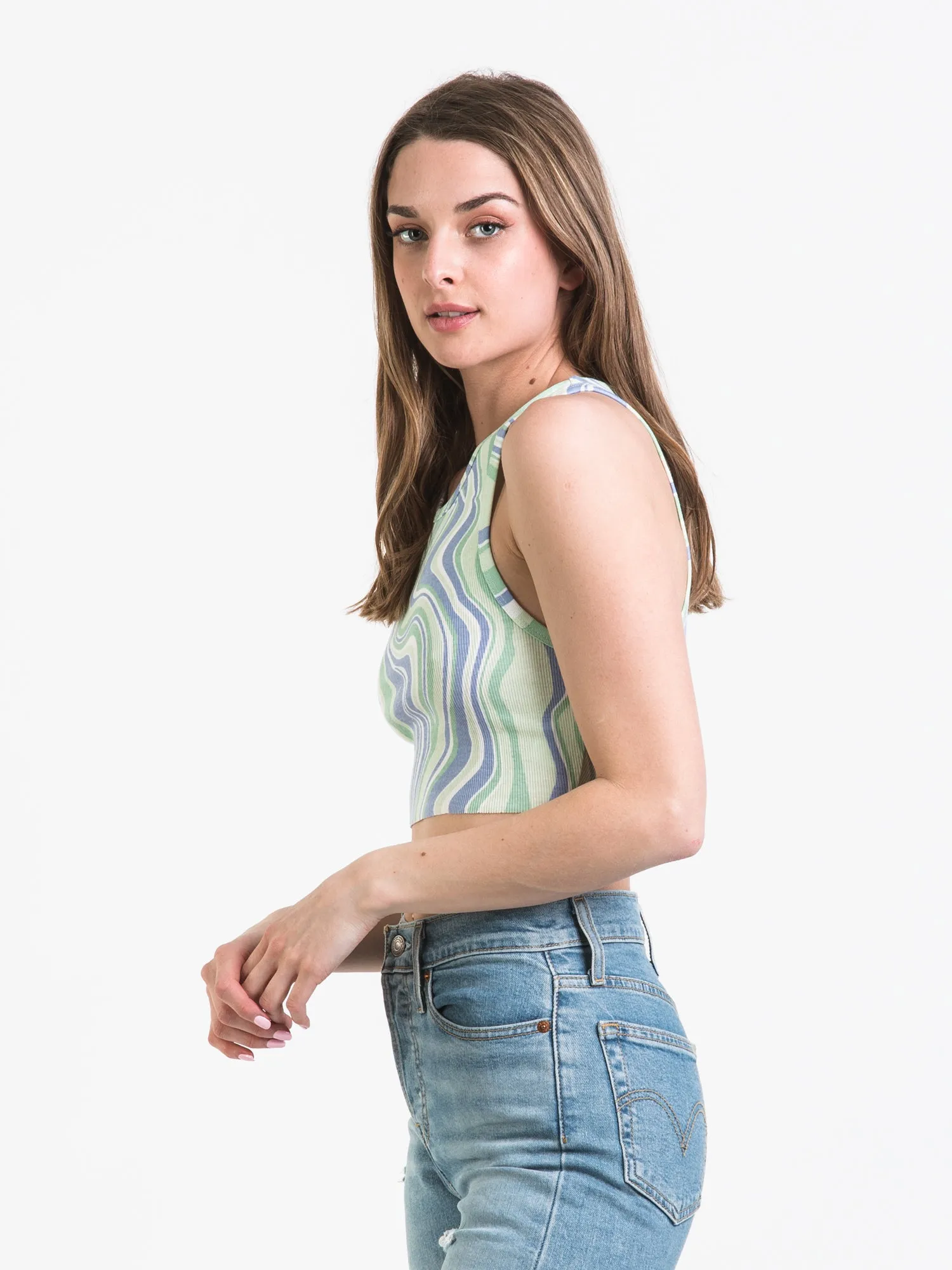 HARLOW HIGHNECK AOP TANK - CLEARANCE sold by Boathouse product image thumbnail 3