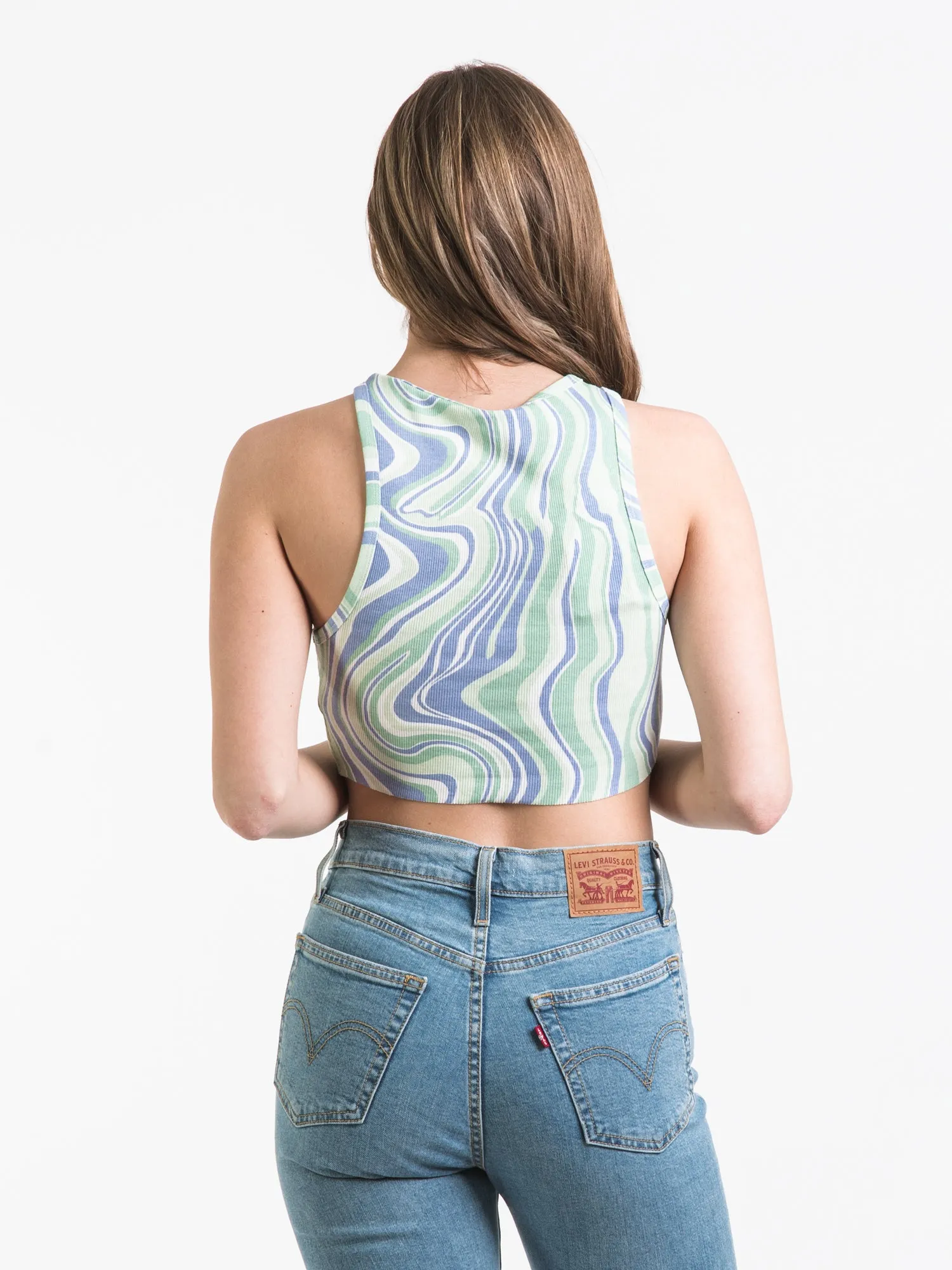 HARLOW HIGHNECK AOP TANK - CLEARANCE sold by Boathouse product image thumbnail 2