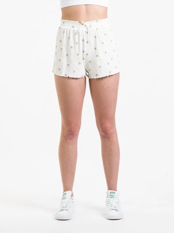 HARLOW POINTELLE RUFFLE DITSY SHORT - CLEARANCE sold by Boathouse