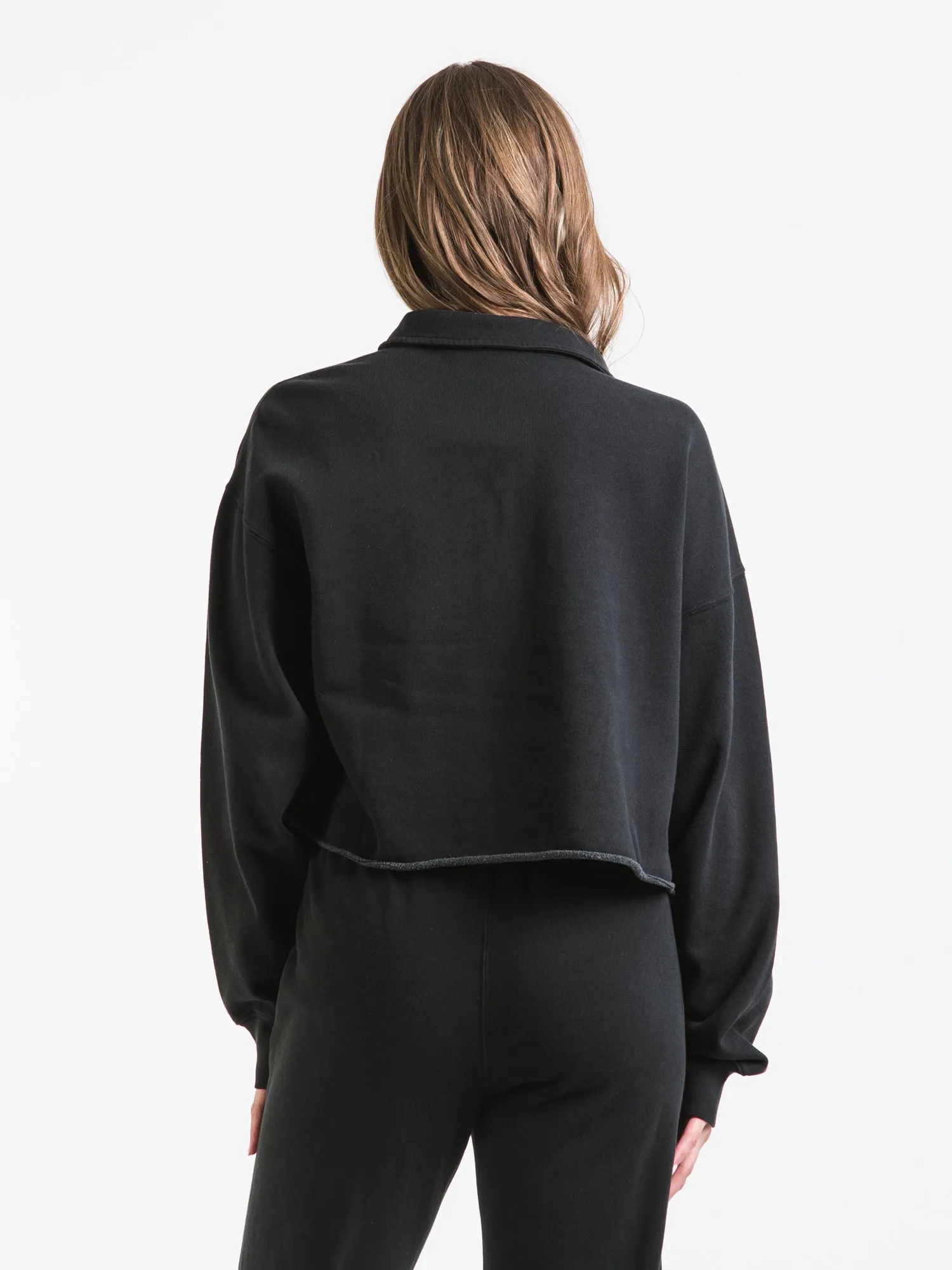 CHAMPION LIGHTWEIGHT FLEECE CROPPED POLO - CLEARANCE sold by Boathouse product image thumbnail 2