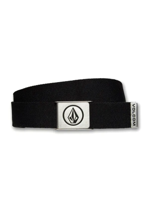 VOLCOM CIRCLE WEB BELT - BLACK - CLEARANCE sold by Boathouse