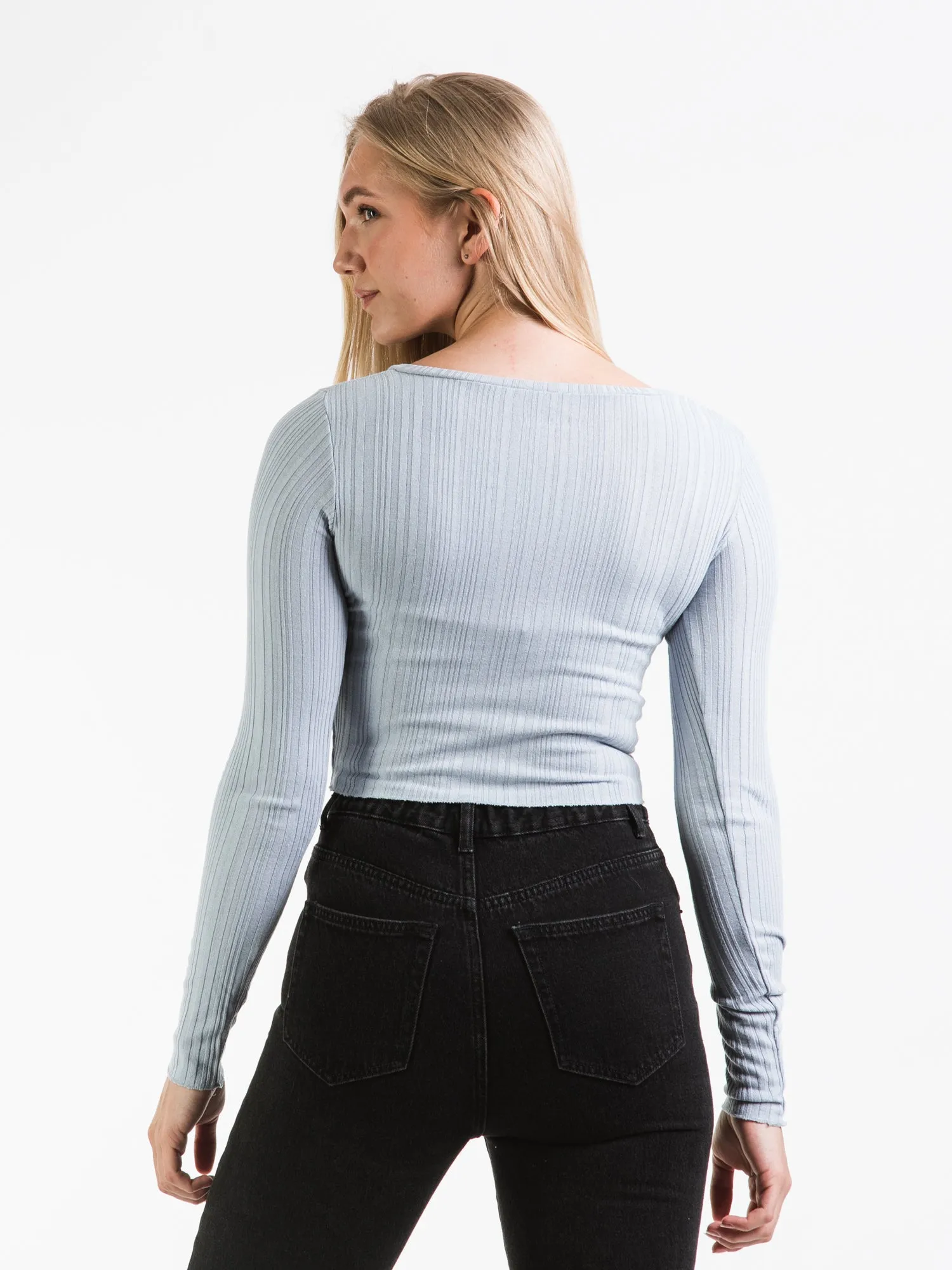 HARLOW BIANCA RIB BUTTON UP - CLEARANCE sold by Boathouse product image thumbnail 2