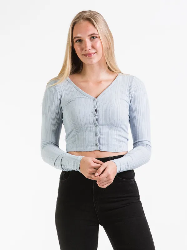 HARLOW BIANCA RIB BUTTON UP - CLEARANCE sold by Boathouse