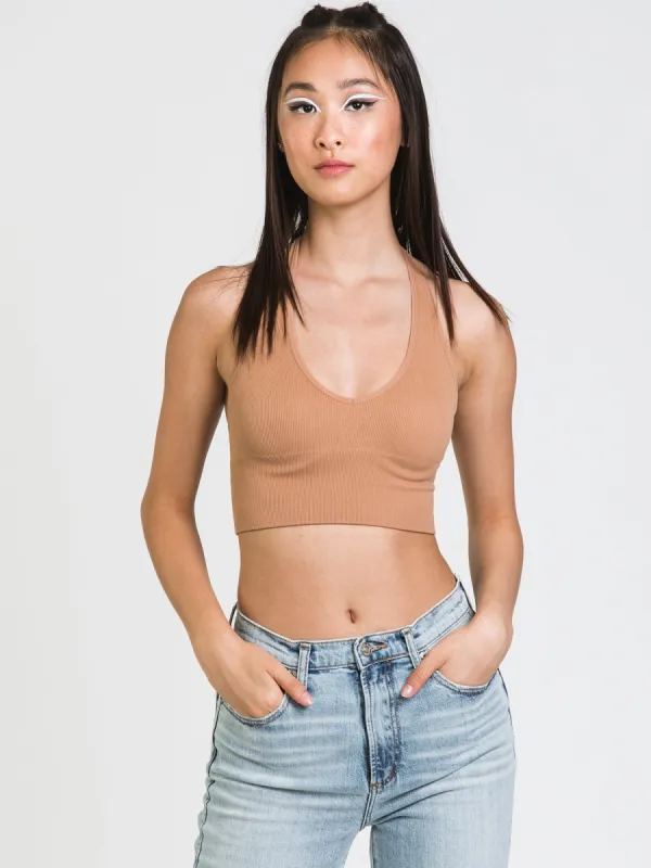 DYNAMIC RIB V-NECK HALTER BRAMI - CLEARANCE sold by Boathouse