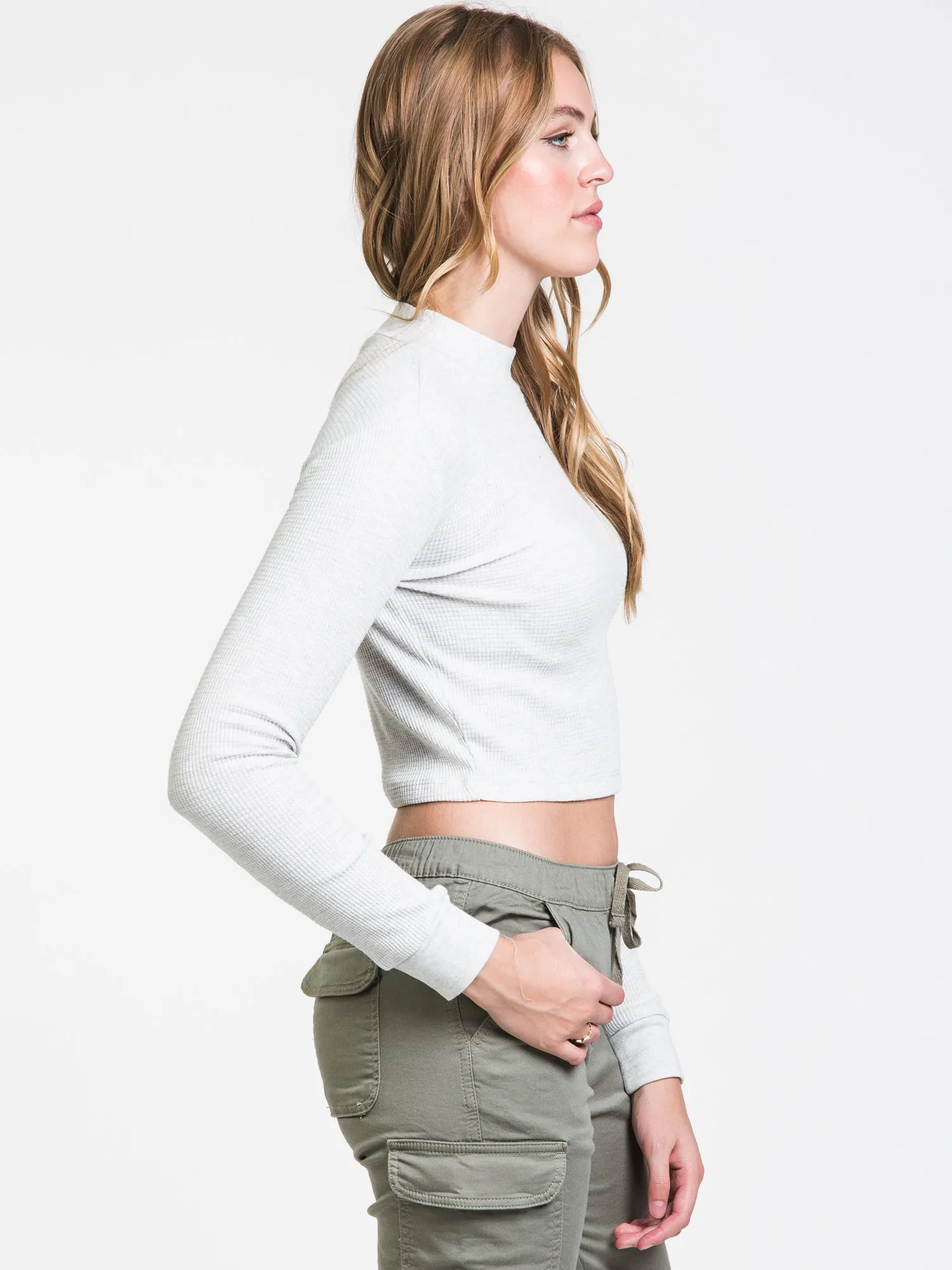 HARLOW WAFFLE MOCK NECK - CLEARANCE sold by Boathouse product image thumbnail 3