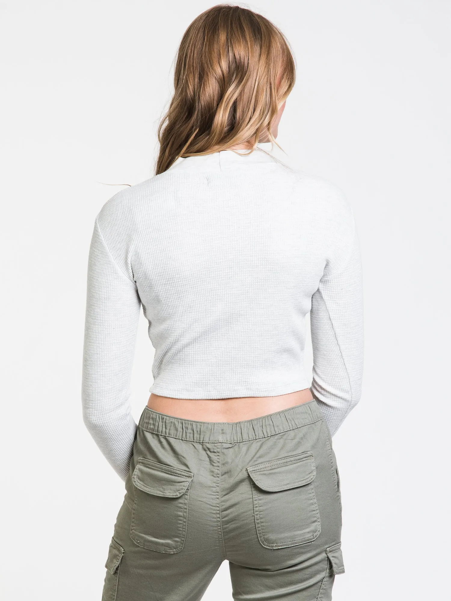 HARLOW WAFFLE MOCK NECK - CLEARANCE sold by Boathouse product image thumbnail 2