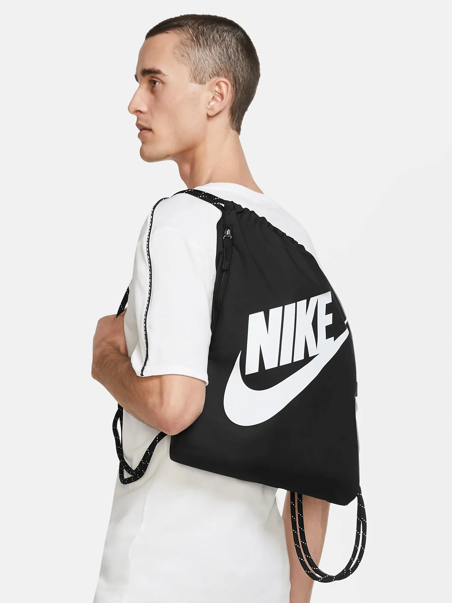 NIKE HERITAGE DRAWSTRING BAG - BLACK - CLEARANCE sold by Boathouse product image thumbnail 2