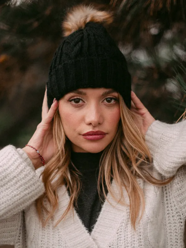 HARLOW LILY FAUX FUR POM sold by Boathouse
