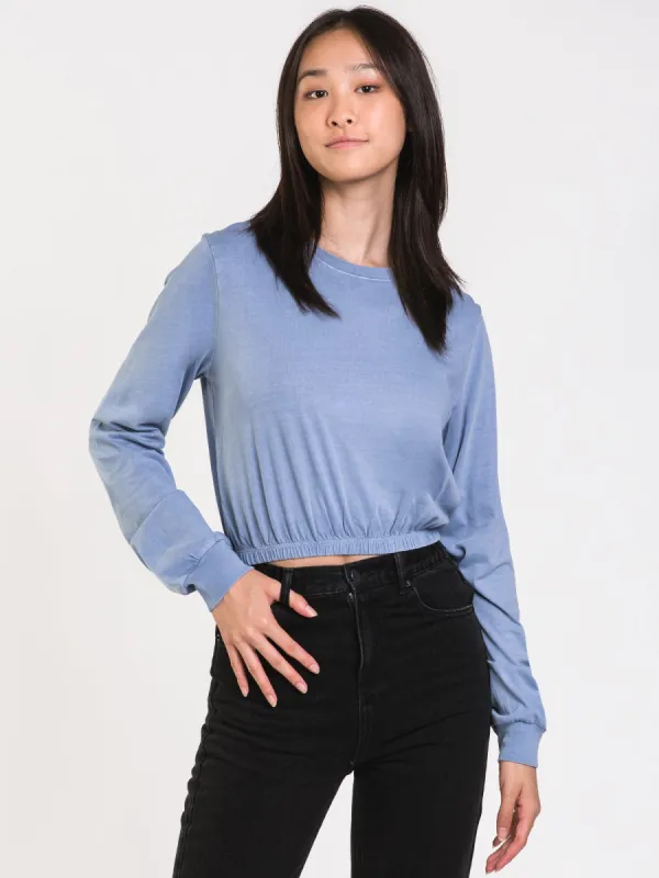 HARLOW MONICA LONG SLEEVE ELASTIC TEE - CLEARANCE sold by Boathouse
