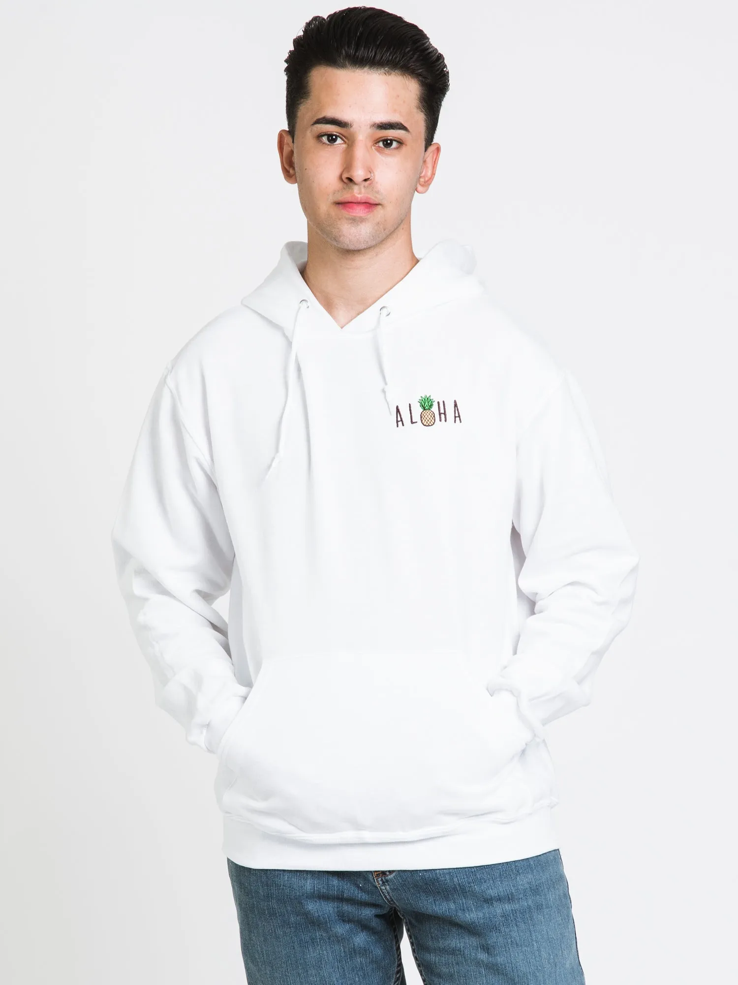 HOTLINE APPAREL ALOHA EMBROIDERED HOODIE - CLEARANCE sold by Boathouse