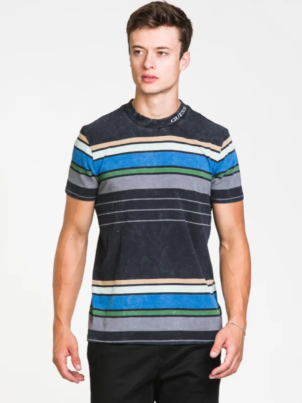 GUESS EU CANAL STRIPPED WASHED T-SHIRT - CLEARANCE sold by Boathouse