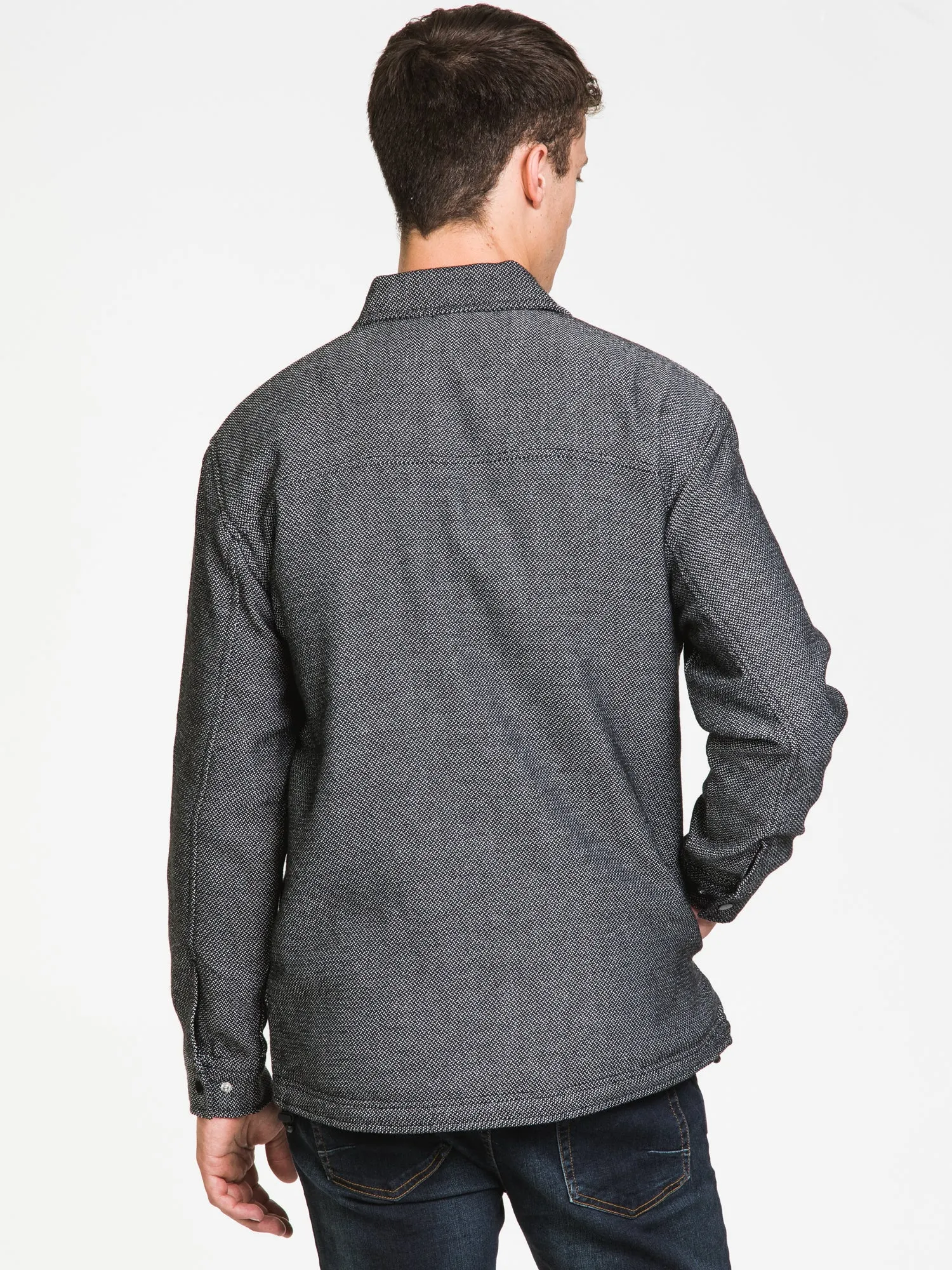 KOLBY BLACK CHARTER ZIP FRONT SHIRT - CLEARANCE sold by Boathouse product image thumbnail 2