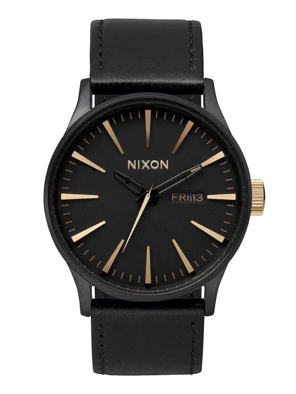 NIXON SENTRY LEATHER WATCH sold by Boathouse