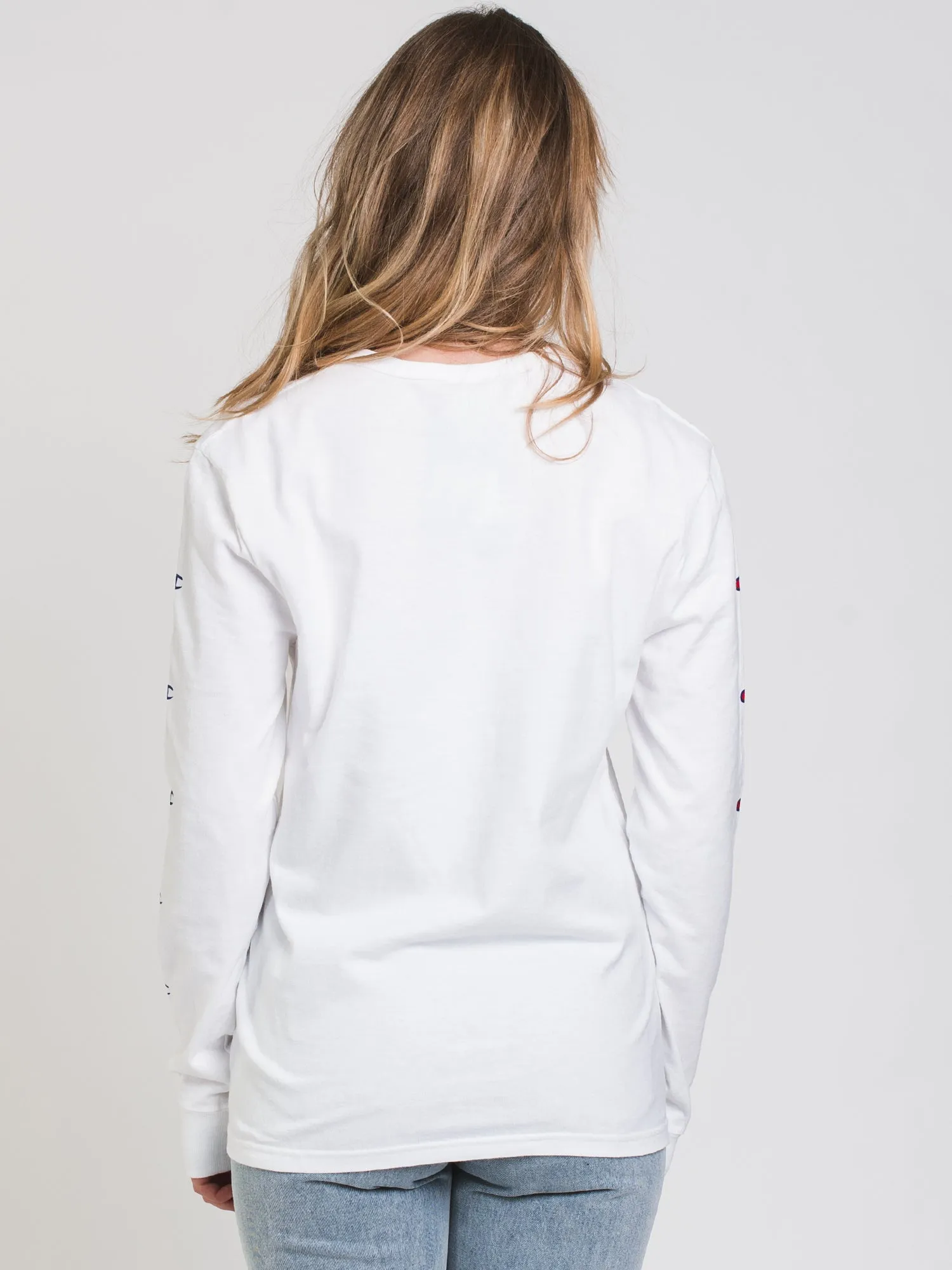 CHAMPION EMBROIDERED SCRIPT BOYFRIEND LONG SLEEVE TEE - CLEARANCE sold by Boathouse product image thumbnail 2