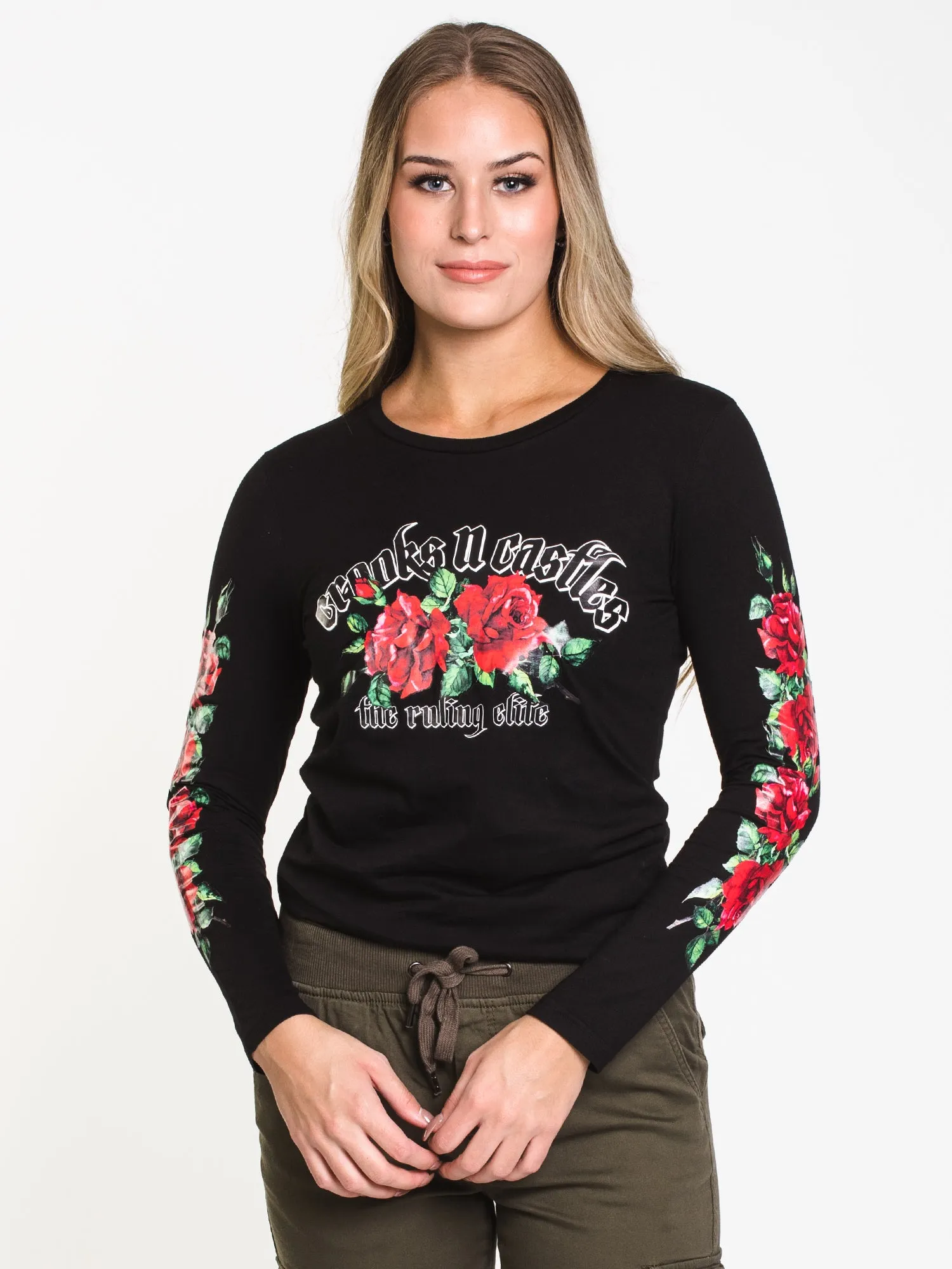 CROOKS & CASTLES ROSES RULING ELITE LONG SLEEVE TEE - CLEARANCE sold by Boathouse