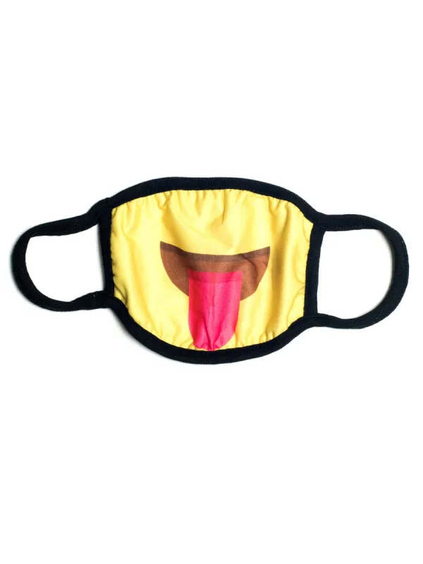 WHATEVER COMPANY EMOJI TONGUE MASK - CLEARANCE sold by Boathouse