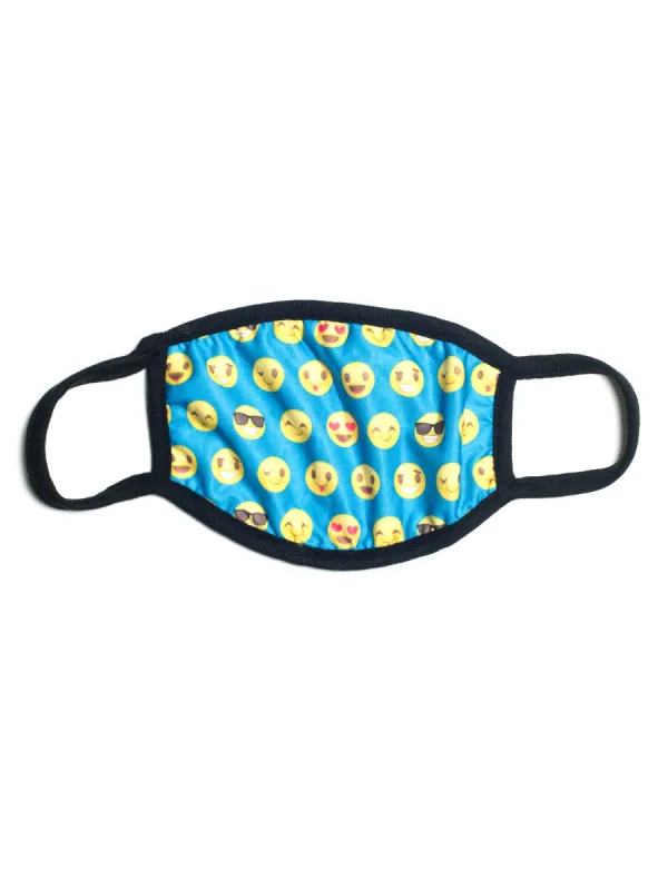 WHATEVER COMPANY BLUE EMOJI MASK - CLEARANCE sold by Boathouse