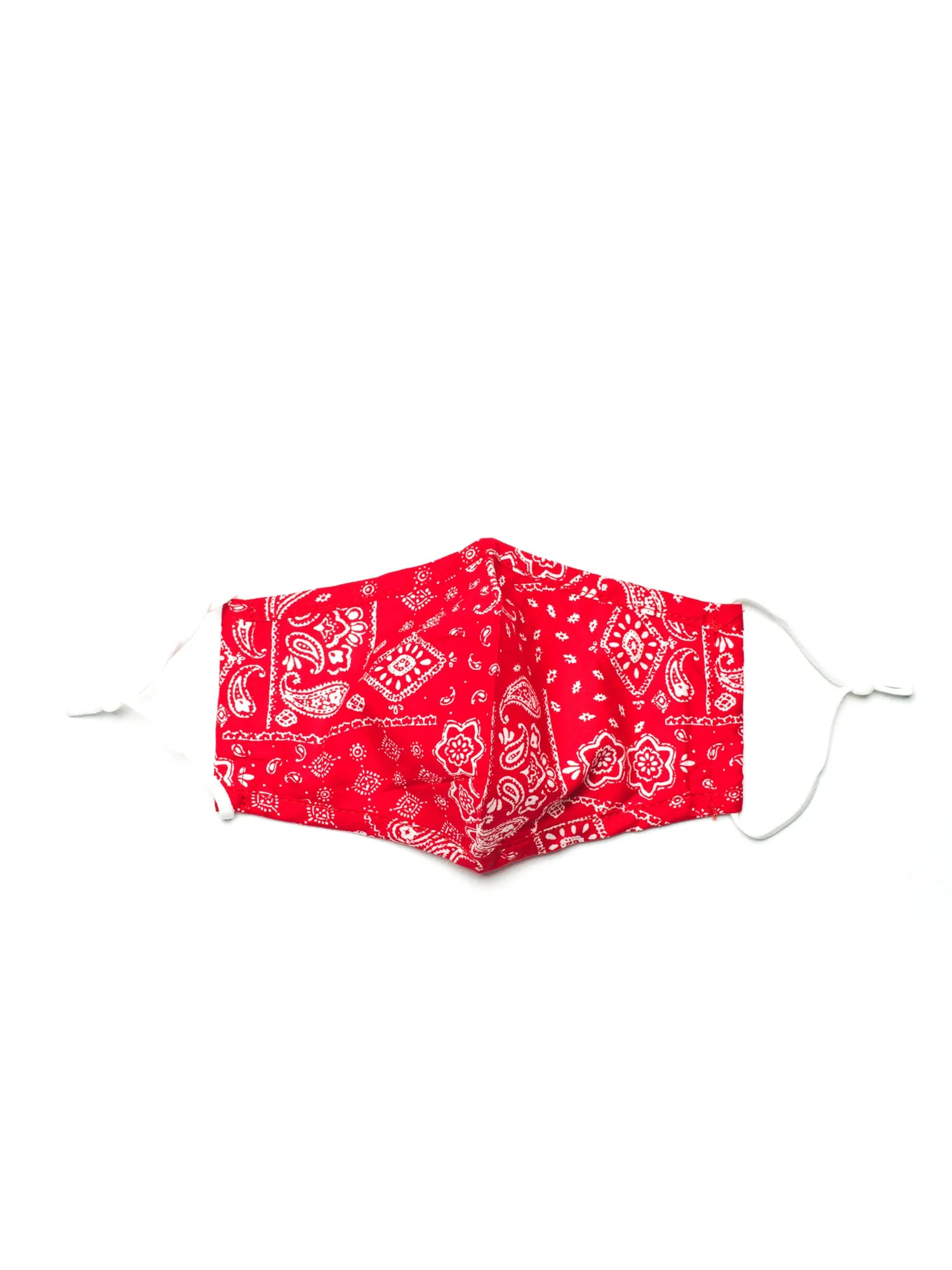 KW FASHION CORP BANDANA PRINT MASK - RED - CLEARANCE sold by Boathouse