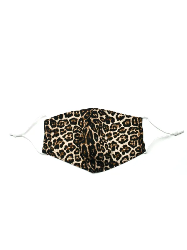 KW FASHION CORP LEOPARD PRINT MASK - DARK - CLEARANCE sold by Boathouse